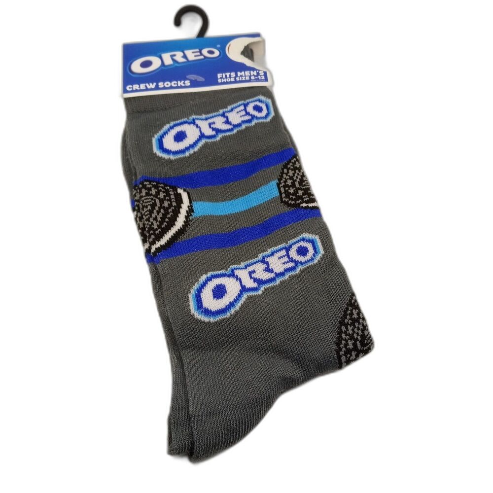 OREO Socks Cookie Crew Snacks Novelty Gift Chocolate Cream Men Shoe Size 6-12